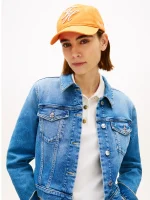 Embroidered Script Monogram Baseball Cap-Orange Hype
