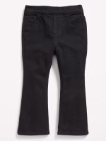 Wow High-Waisted Flare-Leg Pull-On Jeans for Toddler Girls-Black Jack