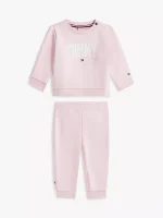 Babies' Tommy Logo Sweatshirt & Pant Set-Ballerina