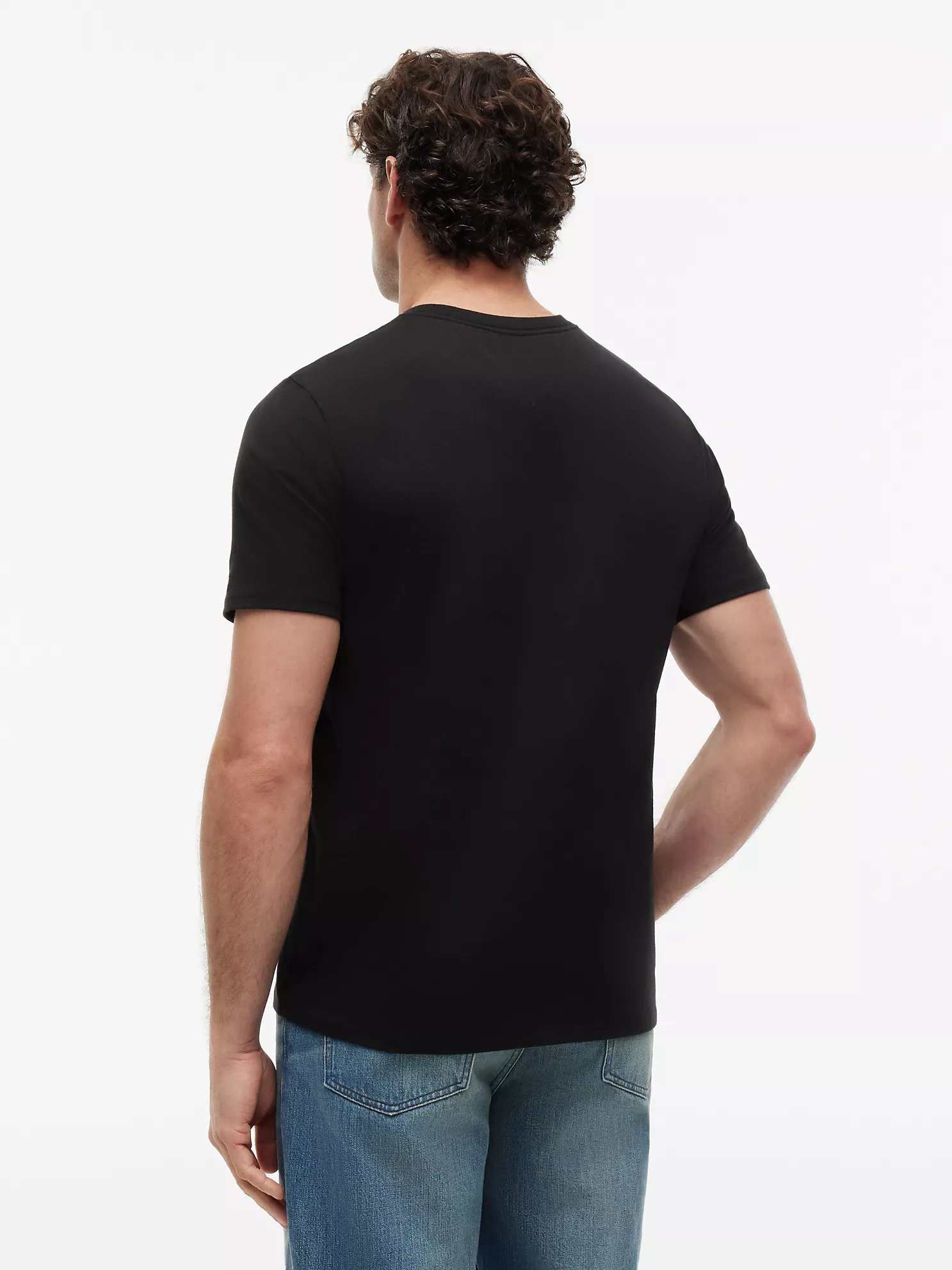 Colorblock Flag Logo T-Shirt-Black - Image 3