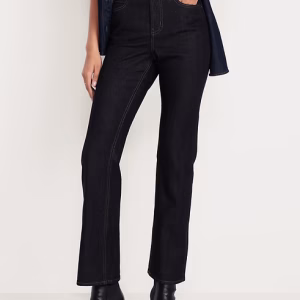 Extra High-Waisted Baby Boot-Cut Jeans-Dark Wash