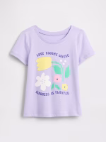 babyGap Graphic T-Shirt-Purple Orchid Flowers