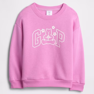 babyGap Logo Sweatshirt-Neon Pink Glow