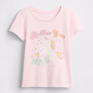 babyGap B-Day Graphic T-Shirt-Pink Cherry Blossom Unicorn Magic