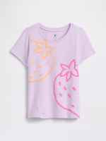 babyGap Graphic T-Shirt-Pale Lilac Purple Strawberries