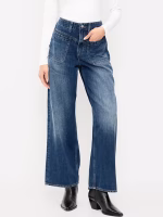 High-Waisted Baggy Wide-Leg Jeans-Florecita