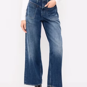 High-Waisted Baggy Wide-Leg Jeans-Florecita