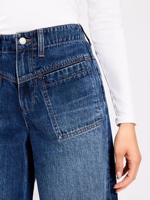 High-Waisted Baggy Wide-Leg Jeans-Florecita - Image 3