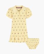Baby Tommy Hilfiger Heart Polo Dress & Bloomers-Gold