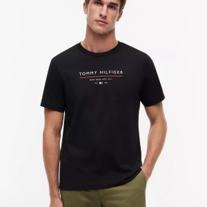 Hilfiger Logo T-Shirt-Black