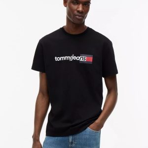 Tommy Jeans Logo T-Shirt-Black