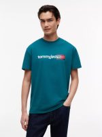 Tommy Jeans Logo T-Shirt-Polar Teal