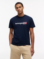 Tommy Jeans Logo T-Shirt-Dark Navy