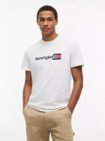 Tommy Jeans Logo T-Shirt-Ecru