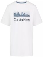 Boys NYC Skyline Tee-White