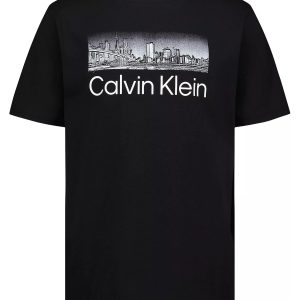 Boys NYC Skyline Graphic Tee-Black