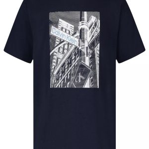 Boys City Sign Graphic Tee-Blue