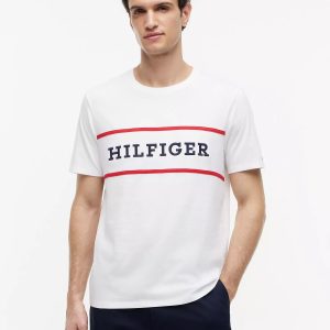 Hilfiger Logo T-Shirt-Optic White