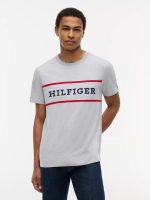 Hilfiger Logo T-Shirt-Grey Heather