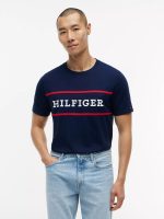 Hilfiger Logo T-Shirt-Carbon Navy