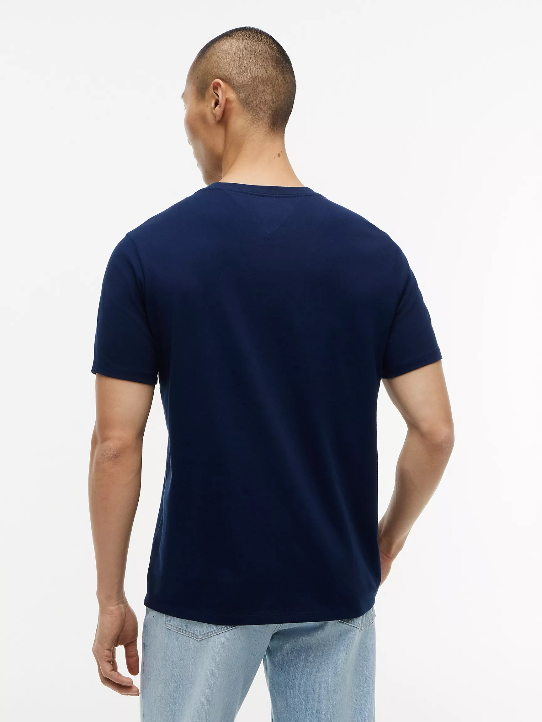 Hilfiger Logo T-Shirt-Carbon Navy - Image 2
