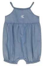 Cotton Romper-Blue