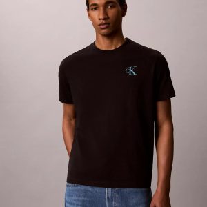 Brushstroke Monologo Graphic Tee-Black