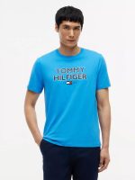 Bold Tommy 1985 Logo T-Shirt-Deep Sky Blue