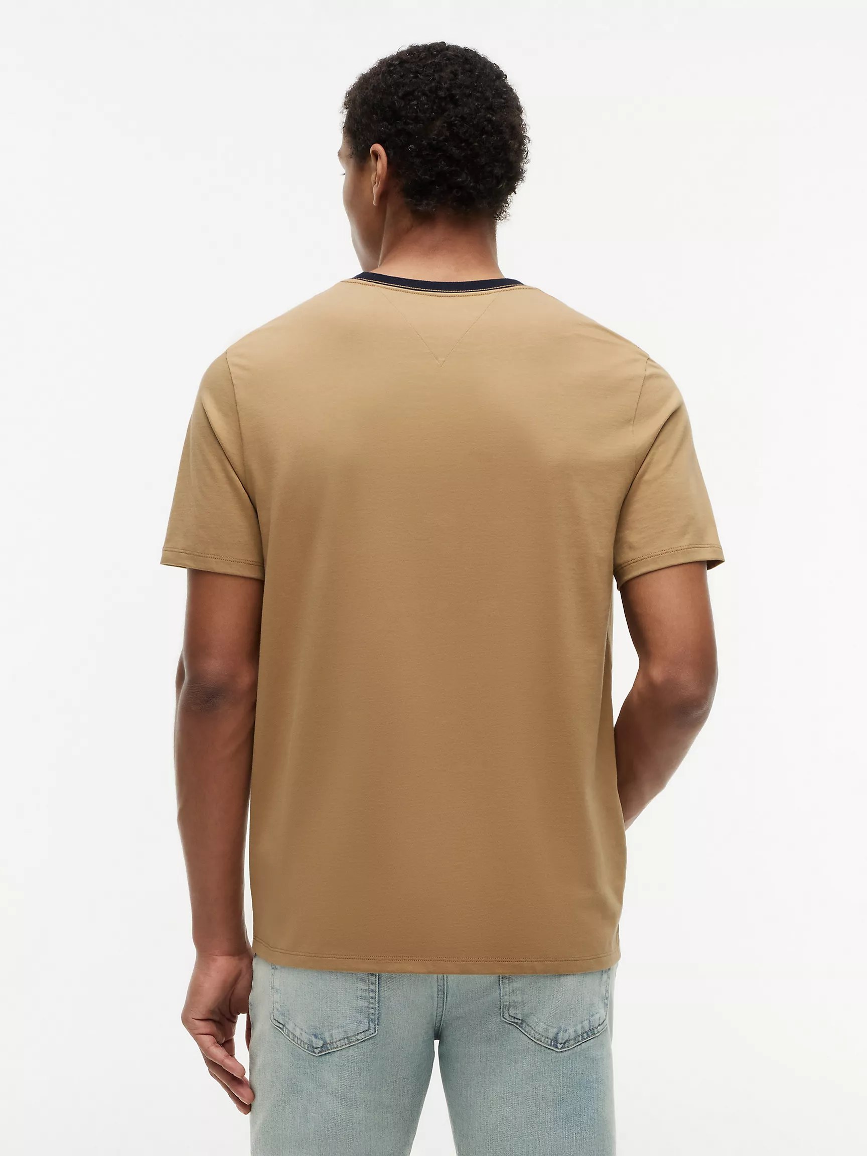 Colorblock Flag Logo T-Shirt-Dark Dune - Image 3