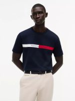 Colorblock Flag Logo T-Shirt-Navy