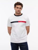 Colorblock Flag Logo T-Shirt-Optic White
