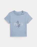 Baby Big Pony Cotton Jersey Tee-Estate Blue