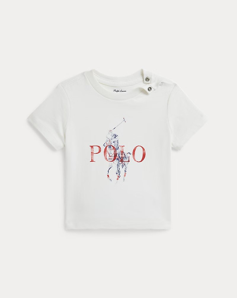 Big Pony Cotton Jersey Tee Baby Boy/Toddler/Kids-Deckwash White