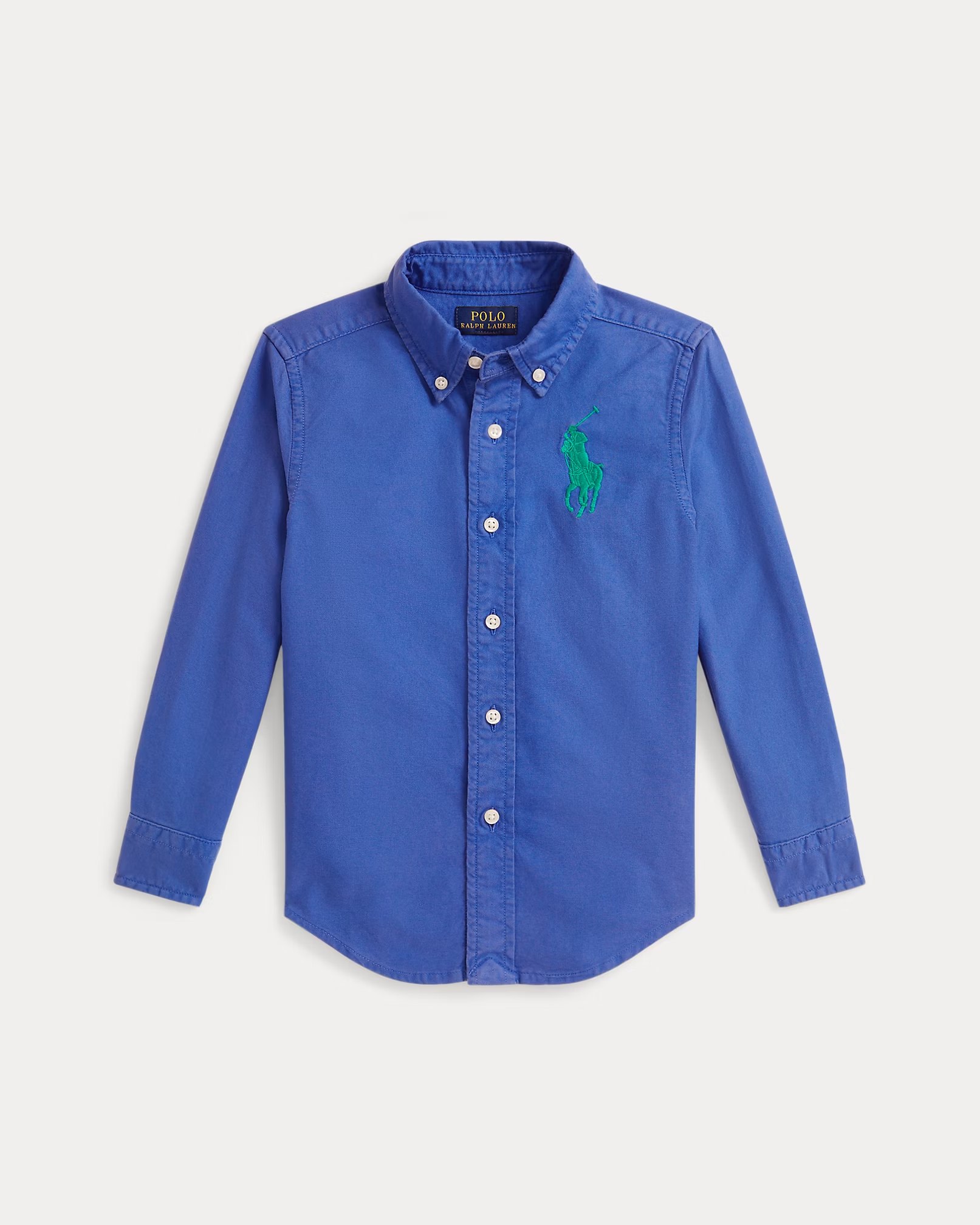 Big Pony Cotton Oxford Shirt Baby Boy/Toddler/Kids-New Iris Blue - Image 3