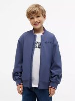 Kids' Hilfiger Logo Bomber Jacket-Faded Indigo