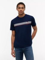 Chest Stripe Pocket T-Shirt-Carbon Navy
