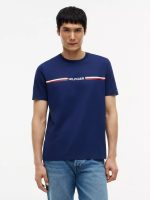 Hilfiger Signature Stripe Logo T-Shirt-Optic White (Copy)