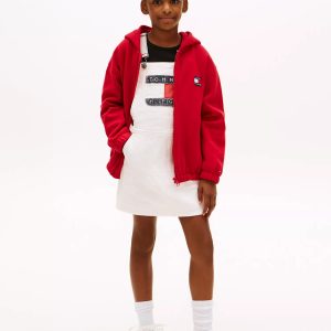 Kids' Hilfiger Badge Denim Overall Dress-Denim Archive