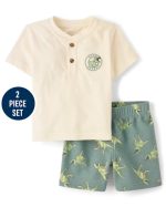 Baby And Toddler Boys Dino 2-Piece Outfit Set-NORWAY SPRUCE