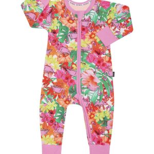 Disney's The Jungle Book X Bonds Zip Wondersuit-Jungle Flamingo Paradise