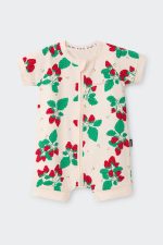 Zip Romper-Strawberry Sweet Fields