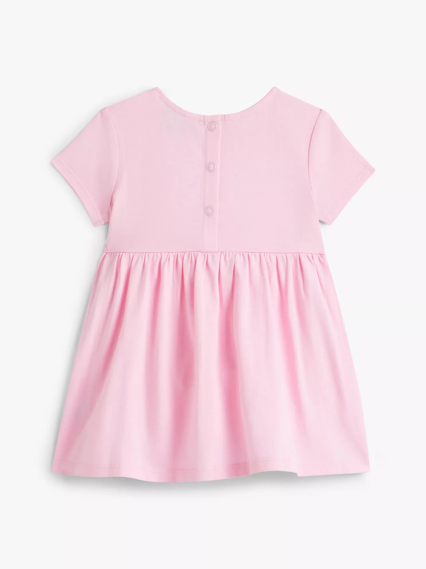 Babies' Tommy Logo Dress-Classic Pink - Image 2