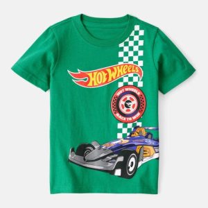 Toddler Boy Hot Wheels Racecar Short-Sleeve Graphic Tee-Green