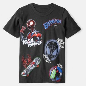 Boys Marvel™ Spider-Man Miles Morales Short-Sleeve Graphic Tee-Black