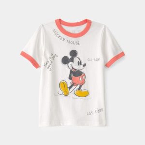Toddler Disney© Mickey Mouse Graphic Tee-White