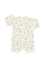 Wonderfrsh Long Sleeve Romper-Crayon Star Marscapone