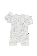 Wonderfrsh Long Sleeve Romper-Bonds Galazy White