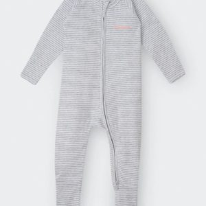 Zip Wondersuit-Luxe Storm Marle/ White