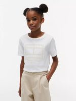 Kids' Floral Flag T-Shirt-Optic White