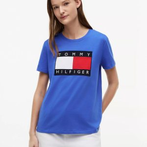 Big Flag Logo T-Shirt-Verona Blue